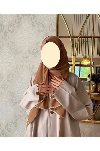 Nimet Abla Butik Hand Embroidered Prayer Robe Suit