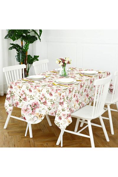 Evim Canvas Spring Powder Liquid Proof Stain Resistant Table Cloth