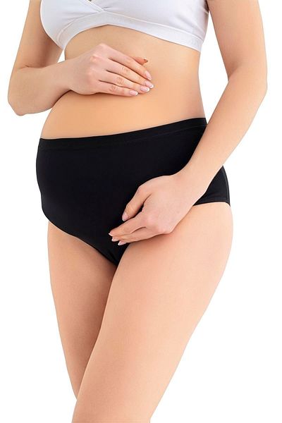 Arma Yıldız Chiloți de maternitate 100% bumbac (FĂRĂ CUSĂTURĂ) Alb Negru Piele moale și elastică Set de 3