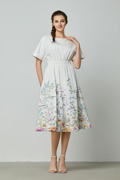 femi9 Floral A-Line Dress