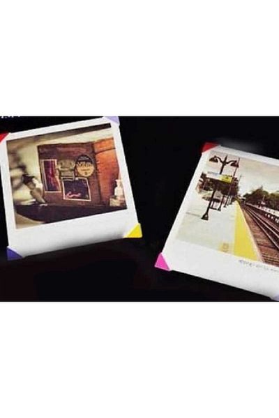 ureticiniz Vertical Themed Album with Wooden Cover