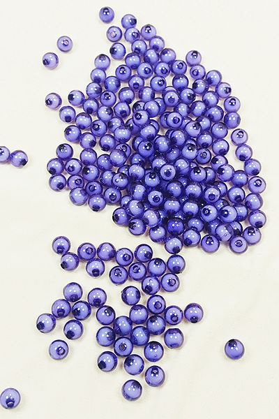 STUMBANNG Round Bead Beaded Inside Bracelet Bag Bead 8 mm 50 Gr Magenta - Bnc472