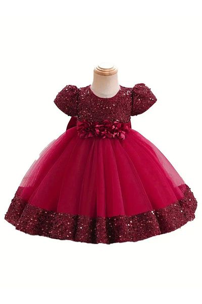 Mashotrend Dharma Flower Model Children's Evening Dress - Show Dress - Birthday Outfit Prom Dress Graduation Dress
