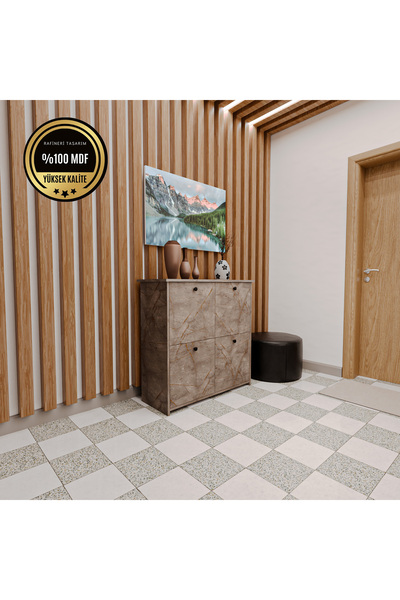DEKORFİM DF08103GD Antre Hol Ayakkabılık Ayakkabı Dolabı