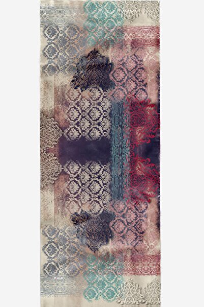 AFVENTE Dalgalı Desen Yeşil Pamuk Şal