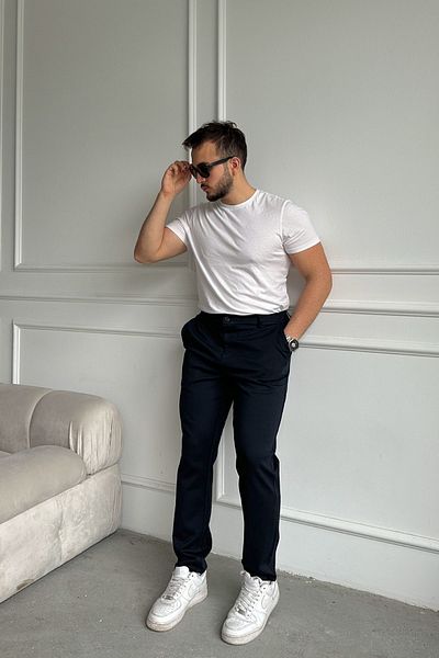 Livio Ferri Kosa Men's Elastic Waist Lycra Super Comfortable Inner Lace-Up Jogger Pants