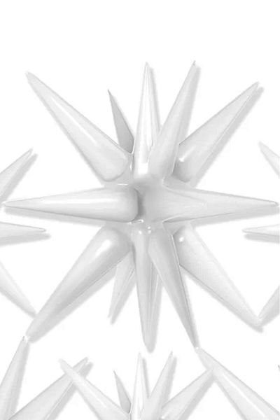 BeySüS White Starburst Polar Star Foil Balloon