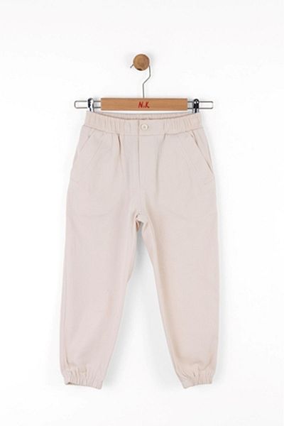 nk kids 04-08 Years Boy Cream Frappe Elastic Pants - Cream