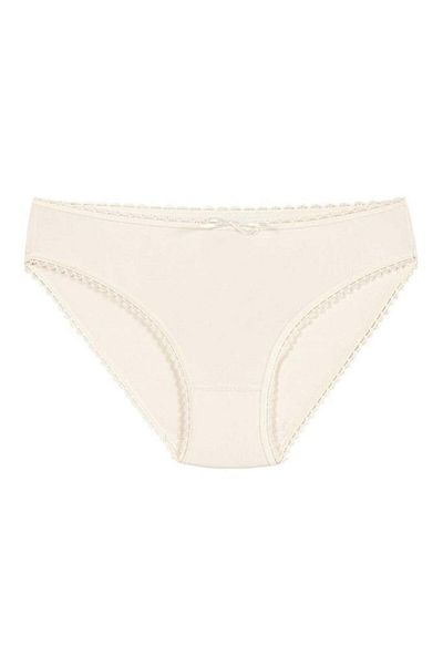 YILDIZ 6 τεμάχια Star Modal Lace Bikini Panties Ecru 3902