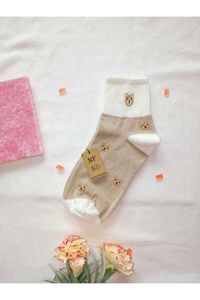 ENEFENDİ 2 PAIRS OF SEAMLESS COTTON SOCKS SOCK SOCK SOCK SOCK WHITE CREAM GIFT 36-40