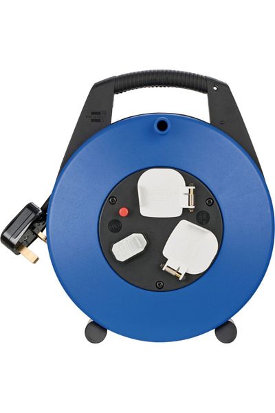 Brennenstuhl 2-Way Vario Line Mini Cable Reel with USB Function 10 m