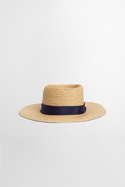 Barbour Lily Hasır Şapka BE11 Natural/Navy