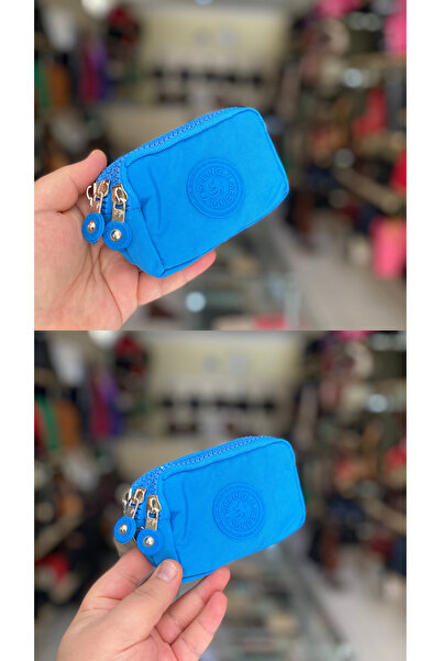 rinkadoll Mavi renk bileklikli küçük bozuk para cüzdanı kredi kartı sığıyor