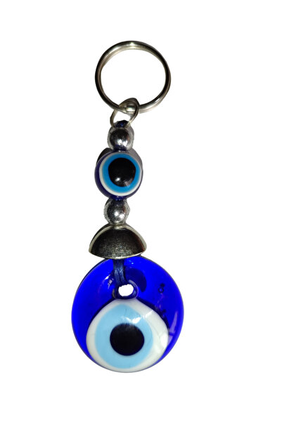 onyyapim الزجاج الشر العين مطرز العين الشكل المطرزة حقيبة حلية المفاتيح
