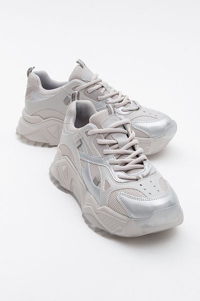 LuviShoes Pantofi sport de damă LECCE Gri argintiu