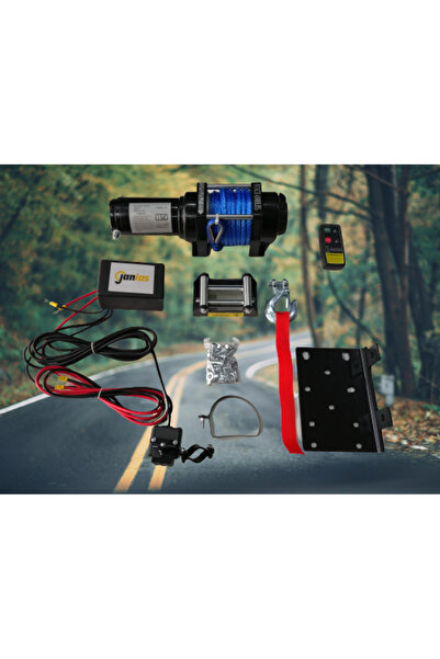 Janlas 4000 Lbs Sentetik Halat Atv 4x4 Offroad Vinç Uzaktan Kumandalı