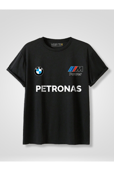 WEARTEX Bmw Petronas Printed Crew Neck Oversize Basic T-Shirt