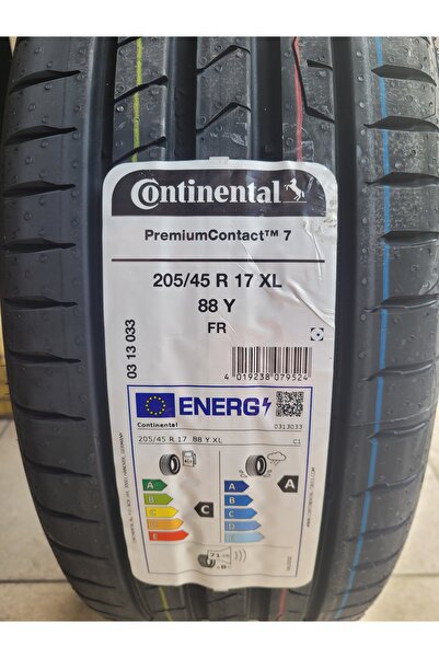 Continental 205/45R17 Premium Contact 7 88Y FR Set Olarak (4 ADET) 2025 Üretim*