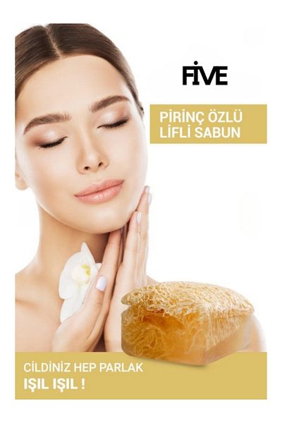 Five Cosmetic Natural Pumpkin Fiber Rice Extract Soap 120 Gr.