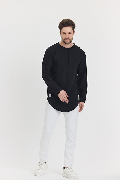 rammers Μακρυμάνικο μπλουζάκι με φαρδύ γιακά οβάλ κομμένο ριγέ