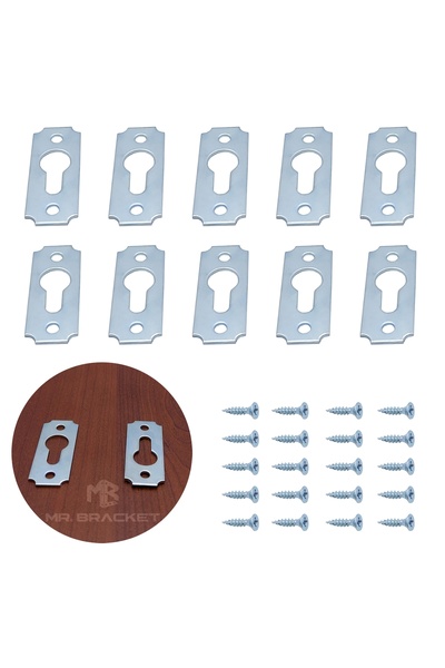 Yapıkan 10 ad. Çerçeve Askısı Düz Dar Model - Metal Tablo Askı Aparatı - Vida...