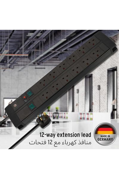 Brennenstuhl Premium Double Line 12-Way Extension Cord 3 m