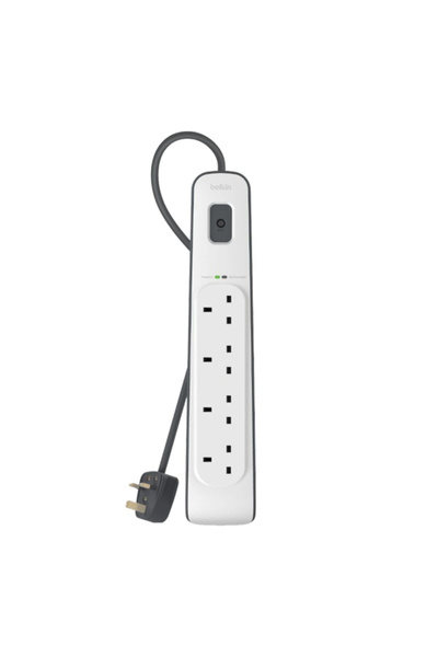 Belkin 4-Way Surge Protection Strip with 2m Power Cord BSV400AR2M
