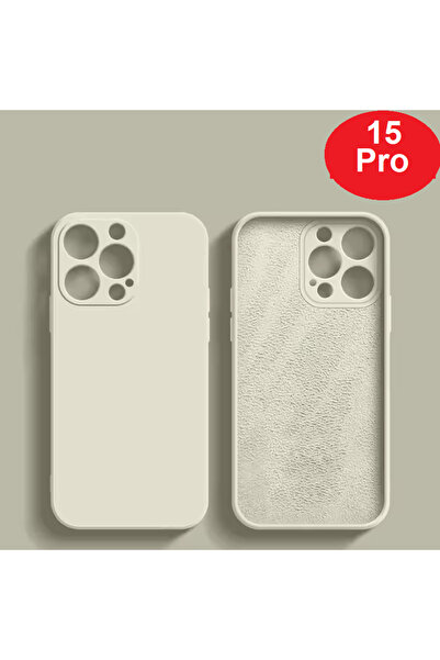 Balerion For Apple iPhone 15 Pro Case Velvet Launch Soft Soft Liquid Silicone Camera Lens Protect Cover