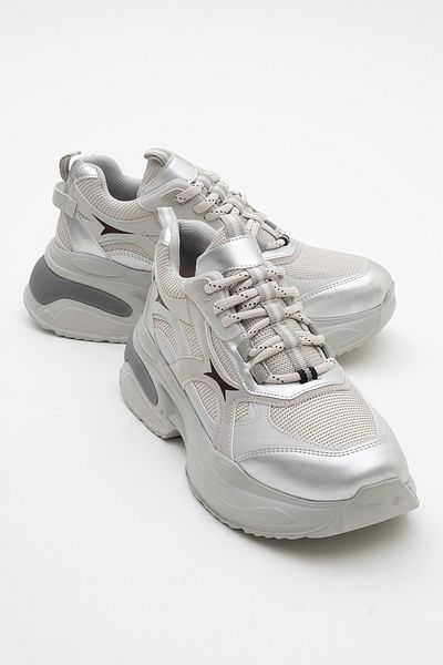 LuviShoes Pantofi sport pentru femei MARRON Gri argintiu