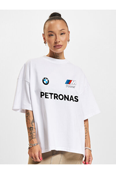 WEARTEX Bmw Petronas Printed Crew Neck Oversize Basic T-Shirt