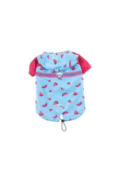 JesPawty Blue Patterned Dog Raincoat