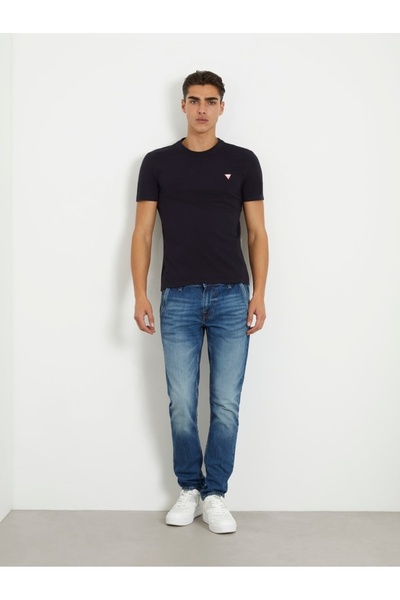 Guess Jeans Pánské tmavě modré slim fit tričko G7V2 Guess jeans