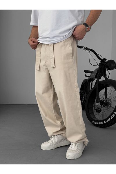 BYBASICMAN Stone Basic Belted Baggy Pants Ke-1006/1011