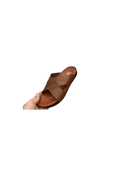 Handmade Men's leather slippers made of genuine leather,handcrafted,leather insole,orthopedic insole