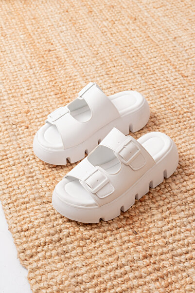 GNY AYAKKABI Daily Comfortable Thick Sole Summer Double Buckle Sports Slippers