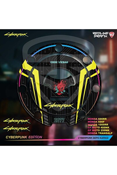 Redline Grafik Cyberpunk Depo Kapak Pad 600RR-600F-1000RR-TRANSALP-CF MOTO 40...