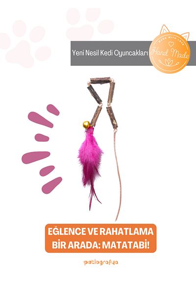 patiografya Matatabi Drawstring & Feather Stick