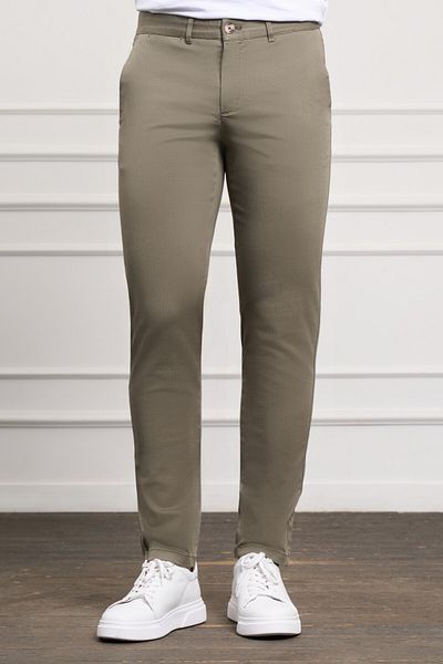 Morven Green Slim Fit Slim Fit Chino Side Pocket Men's Trousers