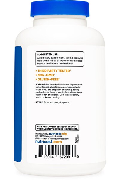 Nutricost Magnesium Extra Strength 420mg, 240 Caps - Non-GMO, Gluten Free, Vegan