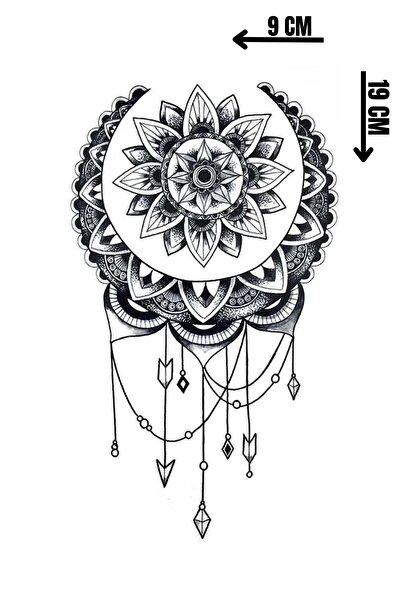 Barly Geçici Lotus Figürlü Dövme Tattoo