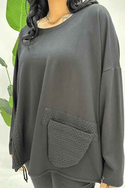 GÖKSEL Black Design Tunic
