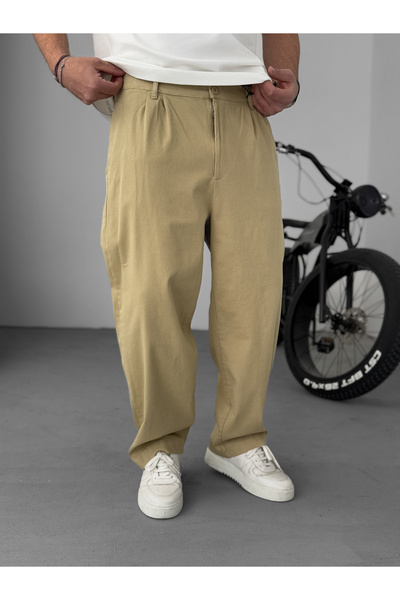 BYBASICMAN Bej Basic Boyfriend Штани KE-1008/1005/1009