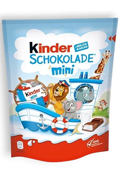 Kinder Schokolade Mini Süt Dolgulu Sütlü Çikolata 120 Gr