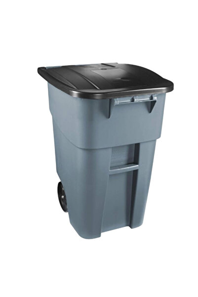 RUBBERMAID سلة المهملات ذات العجلات الثقيلة Brute Rollout سعة 50 جالونًا