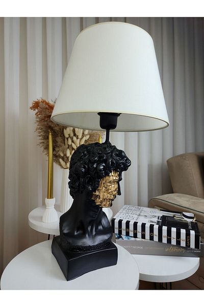 Artceal Decorative David Sculpture White Hat Lampshade Trinket