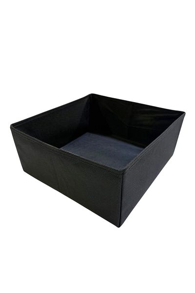 Balkan Room Black Drawer Organizer - Multi-Purpose In-Cabinet Box (28*28*13)