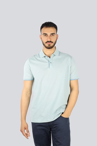 PAUL&SHARK Men's Blue 100% Cotton Short Sleeve Polo T-Shirt 25411219 -072