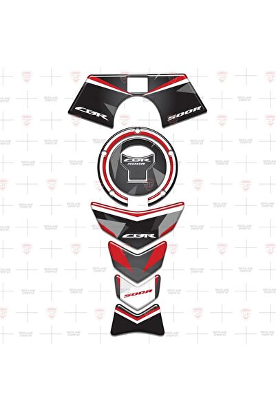 Redline Grafik 2017-2020 CBR 500R Special Kırmızı Siyah Tank PadDepo Kapak Gi...