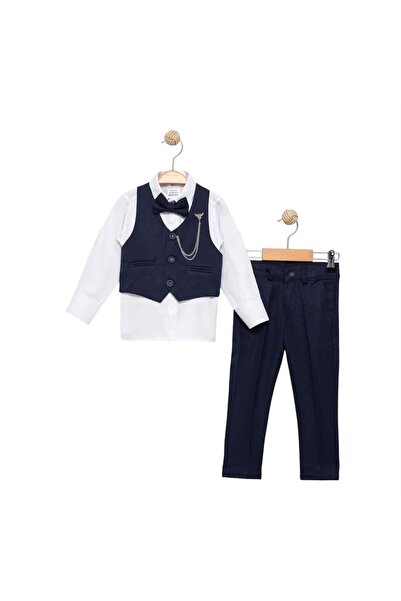 Terry Erkek Çoçuk Yelekli Smokin Çoçuk