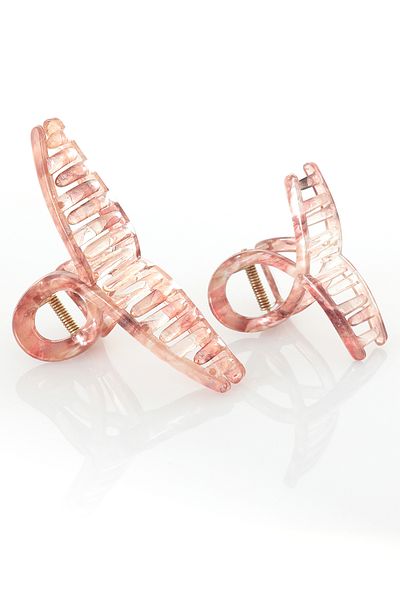 Miorre Set of 2 Patterned Shiny Non-Slip Hair Clips
